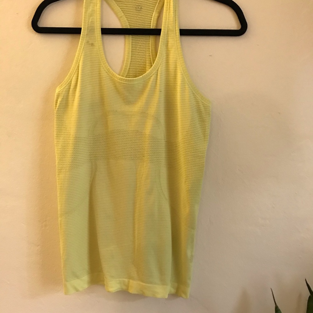 Lululemon Yellow Tech Tank